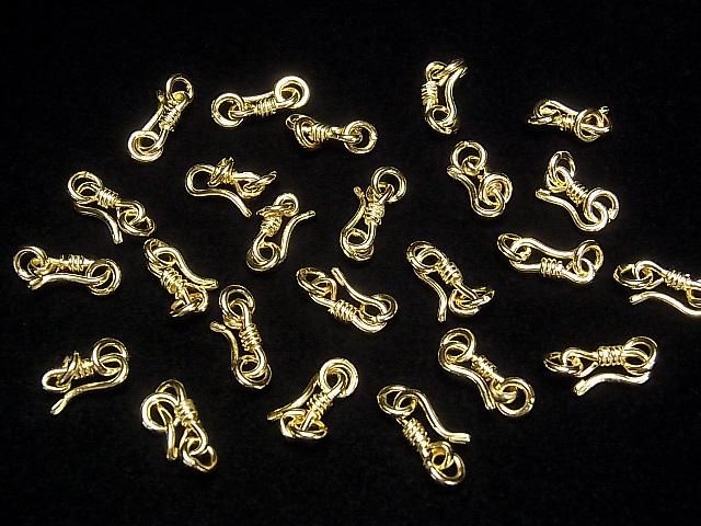 Silver925 U Hook 13x5mm with Jump Ring 18KGP 1pc