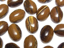 [Video] Iron Tiger's Eye Oval Cabochon 14x10mm 3pcs