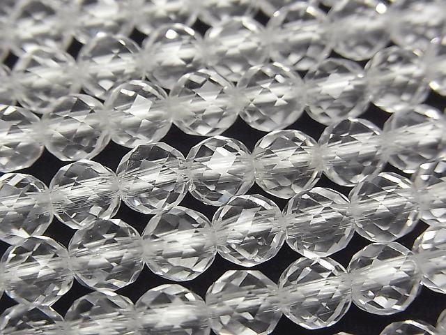 [Video] High Quality! Crystal AAA 64 Faceted Round 6mm Half or 1strand beads (approx. 15 inches/38 cm)