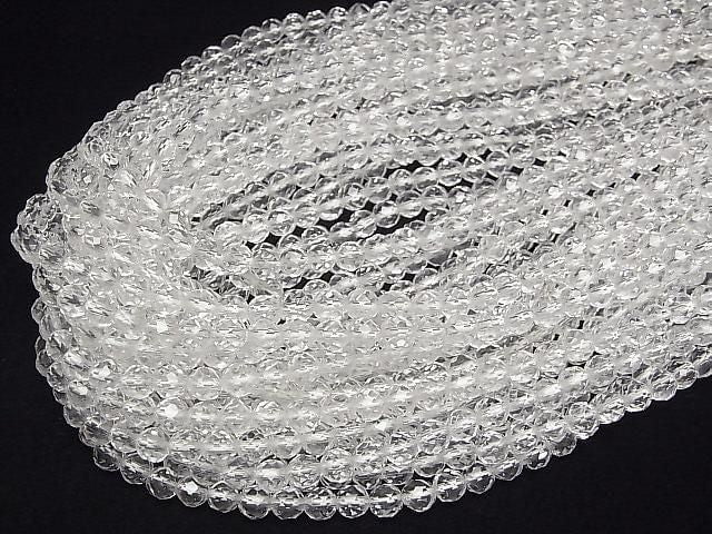 [Video] High Quality! Crystal AAA 64 Faceted Round 6mm Half or 1strand beads (approx. 15 inches/38 cm)