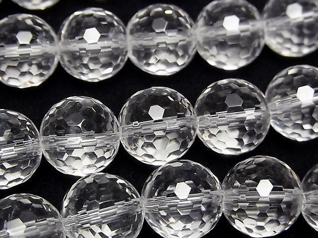 [Video] High Quality! Crystal AAA 128 Faceted Round 12mm 1/4 or 1strand beads (approx. 15 inches/38 cm)