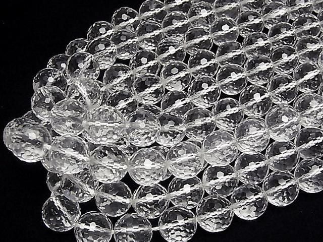 [Video] High Quality! Crystal AAA 128 Faceted Round 12mm 1/4 or 1strand beads (approx. 15 inches/38 cm)