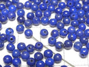 [Video] Lapislazuli AAA Half Drilled Hole Round 4mm 10pcs