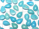 [Video] Arizona Kingman Turquoise AAA- Pear Shape Cabochon 12x8mm 2pcs