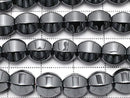 Hematite  6Faceted Round 8x8x8mm 1strand beads (aprx.15inch/38cm)