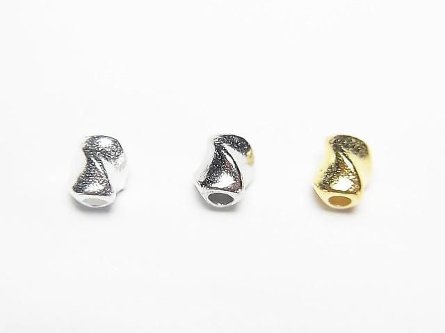 Silver925  Twist Tube 5x4x4mm [No coating ][Rhodium Plated ][18KGP] 2pcs