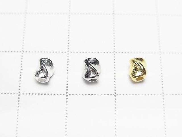 Silver925  Twist Tube 5x4x4mm [No coating ][Rhodium Plated ][18KGP] 2pcs