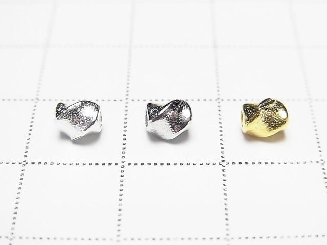Silver925  Twist Tube 5x4x4mm [No coating ][Rhodium Plated ][18KGP] 2pcs
