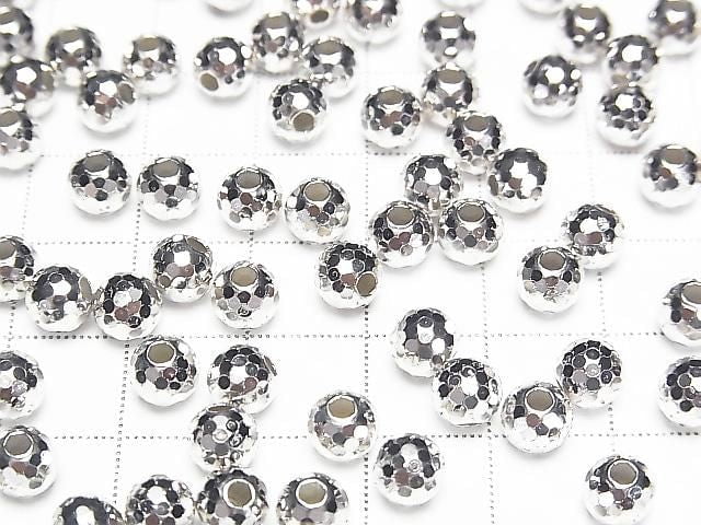 Silver 925 Round Cut [6mm][8mm] Rhodium Plated 2pcs