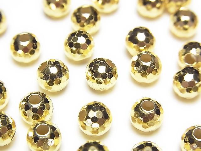 Silver 925 Round Cut [6mm][8mm] 18KGP 2pcs