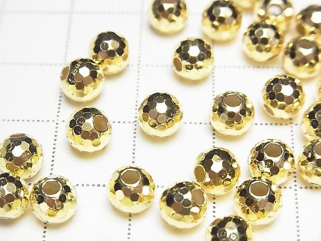 Silver 925 Round Cut [6mm][8mm] 18KGP 2pcs