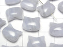 [Video] Blue Lace Agate AA Cat Motif 10x12mm [Vertical Hole] 2pcs