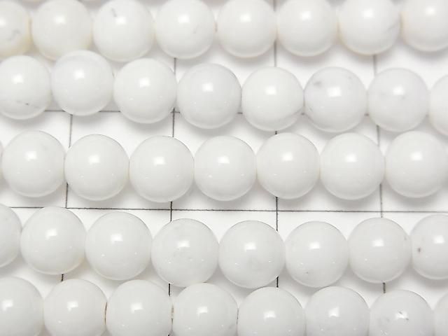 [Video] White Onyx AAA- Round 6mm 1strand beads (approx. 15 inches/36 cm)