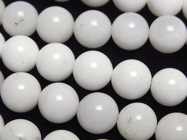 [Video] White Onyx AA++ Round 10mm half or 1strand beads (approx. 15 inches/36 cm)