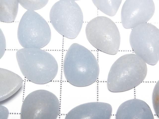 [Video] Angelite AA Pear shape Cabochon 13.5x10mm 5pcs