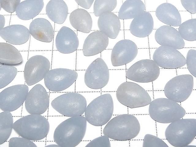 [Video] Angelite AA Pear shape Cabochon 13.5x10mm 5pcs