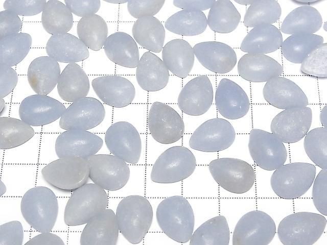 [Video] Angelite AA Pear shape Cabochon 13.5x10mm 5pcs
