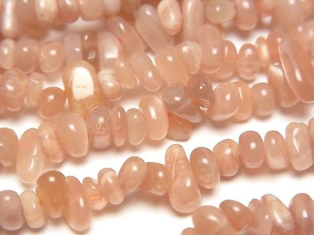 [Video] Orange Moonstone AA++ Chips (Small Nugget) 1strand beads (approx. 33 inches/84 cm)