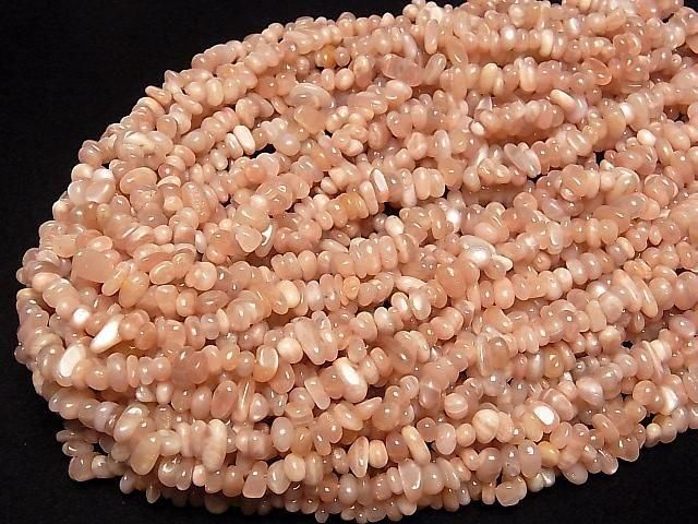 [Video] Orange Moonstone AA++ Chips (Small Nugget) 1strand beads (approx. 33 inches/84 cm)