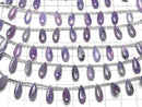 [Video] Angel Silica (Charoite with Silica) AA++ Pear Shape (Smooth) 12x5mm Half or 1strand beads (8pcs)