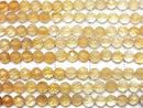 [Video] High Quality! Citrine AA++ Faceted Round 3mm 1strand beads (aprx.15inch/36cm)