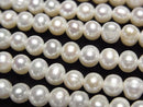 [Video] Fresh Water Pearl AA+ Potato 5mm White 1strand beads (approx. 13 inches/32 cm)