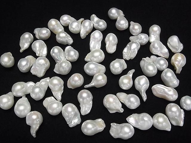 [Video] Fresh Water Pearl AA Loose Stone Fin Baroque 17-23mm White 2pcs