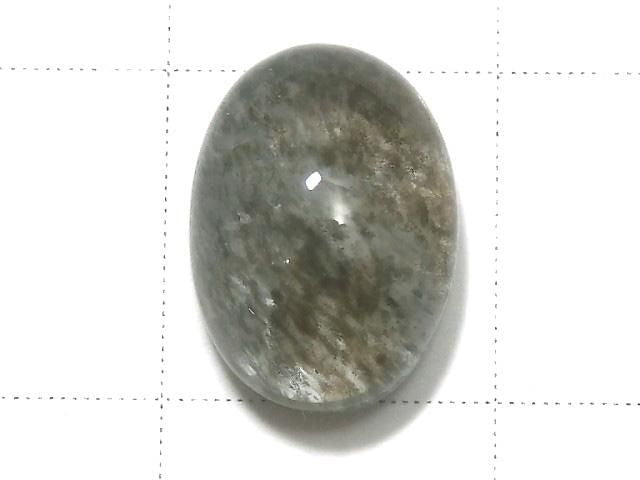[Video][One of a kind] High Quality Moss Aquamarine AAA- Cabochon 1pc NO.120