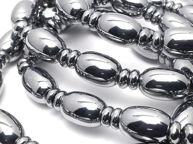 [Video] Terahertz Rice 14x10x10mm & Rondelle 6x6x3mm Bracelet