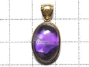 [Video][One of a kind] Phantom Amethyst Moldavite Pendant 18KGP NO.1