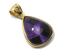 [Video][One of a kind] Phantom Amethyst Moldavite Pendant 18KGP NO.2