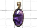 [Video][One of a kind] Phantom Amethyst Moldavite Pendant 18KGP NO.3