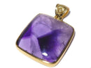 [Video][One of a kind] Phantom Amethyst Moldavite Pendant 18KGP NO.8