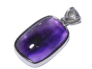 [Video][One of a kind] Phantom Amethyst Moldavite Pendant Silver 925 NO. 13