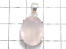 [Video][One of a kind] High Quality Rose Quartz AAA Faceted Pendant Silver925 NO.34