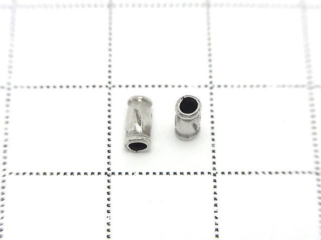 Karen Silver Patterned Rondelle (Tube) 5.5x2.5x2.5mm 5pcs