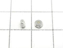 Karen Silver Faceted Rondelle 3.5x3.5x1.5mm 5pcs
