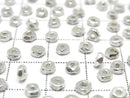 Karen Silver Faceted Rondelle 3.5x3.5x1.5mm 5pcs