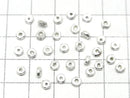 Karen Silver Faceted Rondelle 3.5x3.5x1.5mm 5pcs