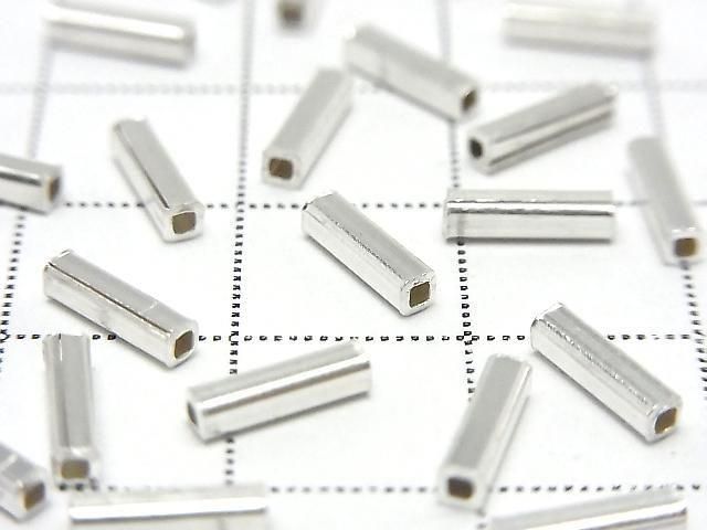 Karen Silver Rectangle Tube 8x2x2mm 5pcs