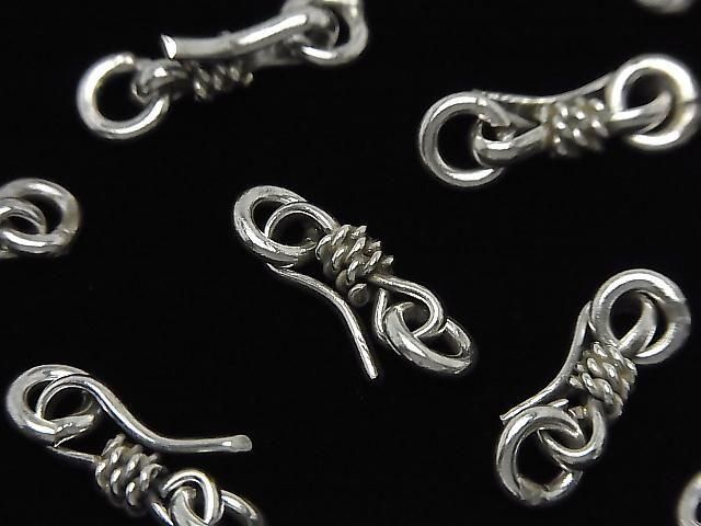 Silver 925 U-Hook with Jump Ring 13x6mm 1pc