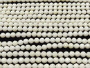 [Video] White Coral Faceted Round 5mm 1strand beads (approx. 15 inches/37 cm)