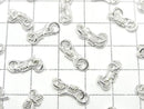 Silver 925 U-Hook with Jump Ring 11x5.5mm White Silver 2pcs