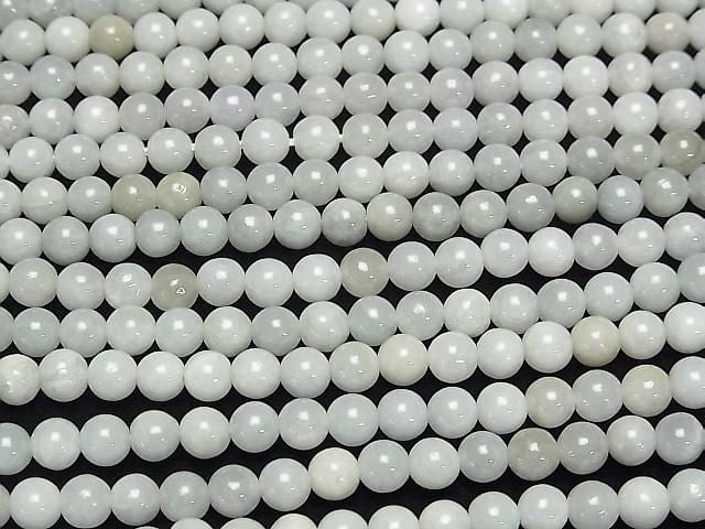 [Video] Burmese Jadeite AA++ Round 6mm Half or 1strand beads (approx. 15 inches/38 cm)