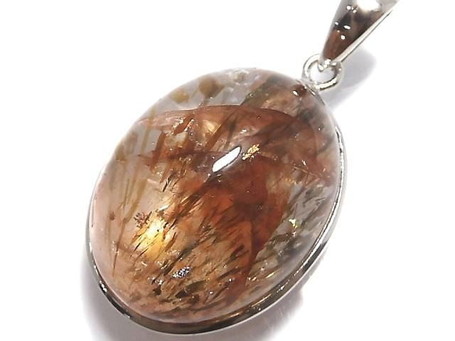 [Video][One of a kind] Foliated Mica in Quartz AAA Pendant Silver925 NO.1