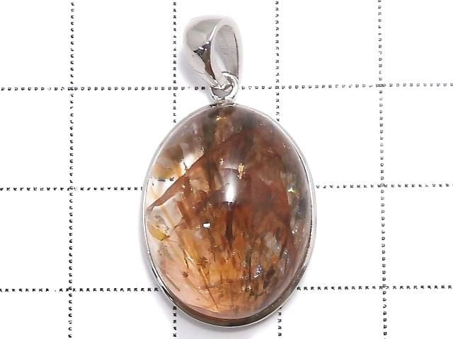 [Video][One of a kind] Foliated Mica in Quartz AAA Pendant Silver925 NO.1
