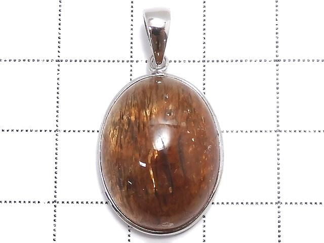 [Video][One of a kind] Foliated Mica in Quartz AAA Pendant Silver925 NO.2