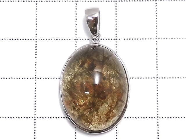 [Video][One of a kind] Foliated Mica in Quartz AAA Pendant Silver925 NO.4