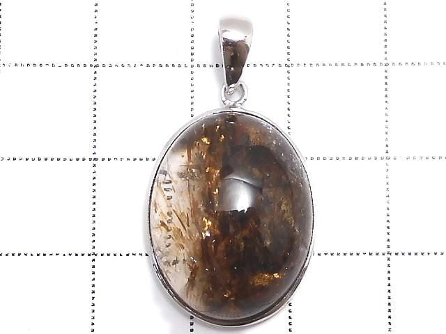 [Video][One of a kind] Foliated Mica in Quartz AAA Pendant Silver925 NO.5