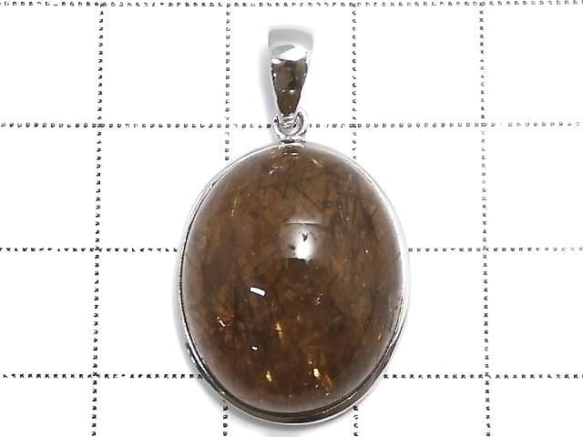 [Video][One of a kind] Foliated Mica in Quartz AAA Pendant Silver925 NO.6